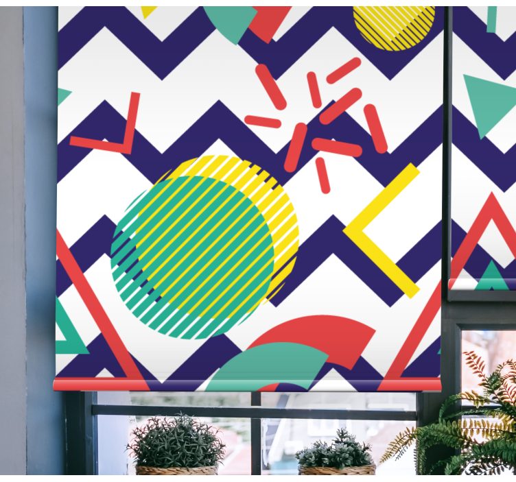 Abstrakčios linksmos figūrėlės Roletai modernus - „Tenstickers“