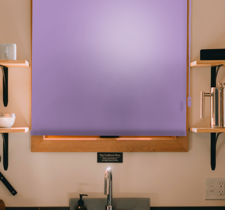 Alyvinė violetinė paprastos spalvos elegantiška žaliuzė - „Tenstickers“