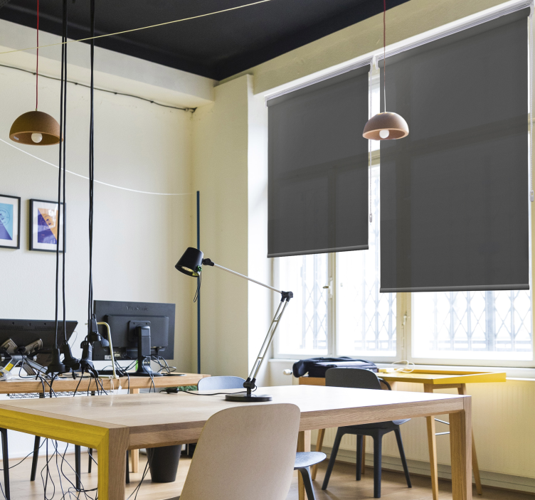 Anglies pilka paprasta spalva elegantiška žaliuzė - „Tenstickers“