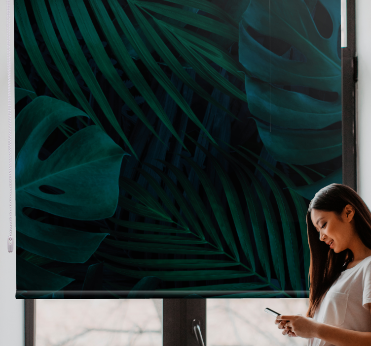 Atogrąžų lapų raštai Roletai medžiai - „Tenstickers“