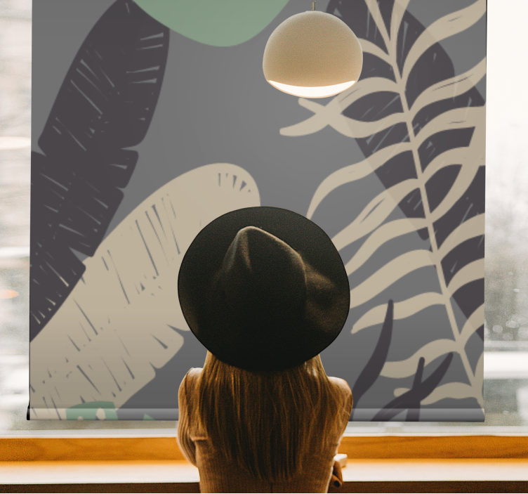 Atogrąžų žalumos raštas Roletai gėlės ir augalai - „Tenstickers“