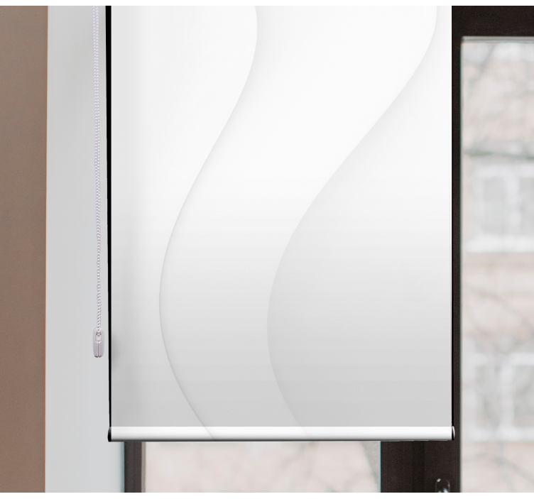 Baltos šiuolaikinės formos pagrindinio miegamojo aklai - „Tenstickers“