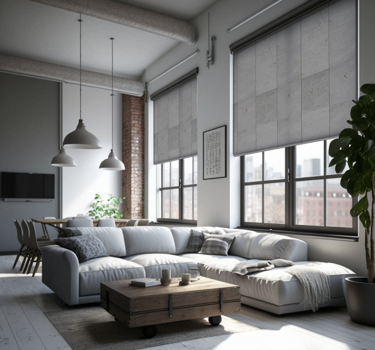 Betono koliažo tekstūra ir raštas roletai - „Tenstickers“