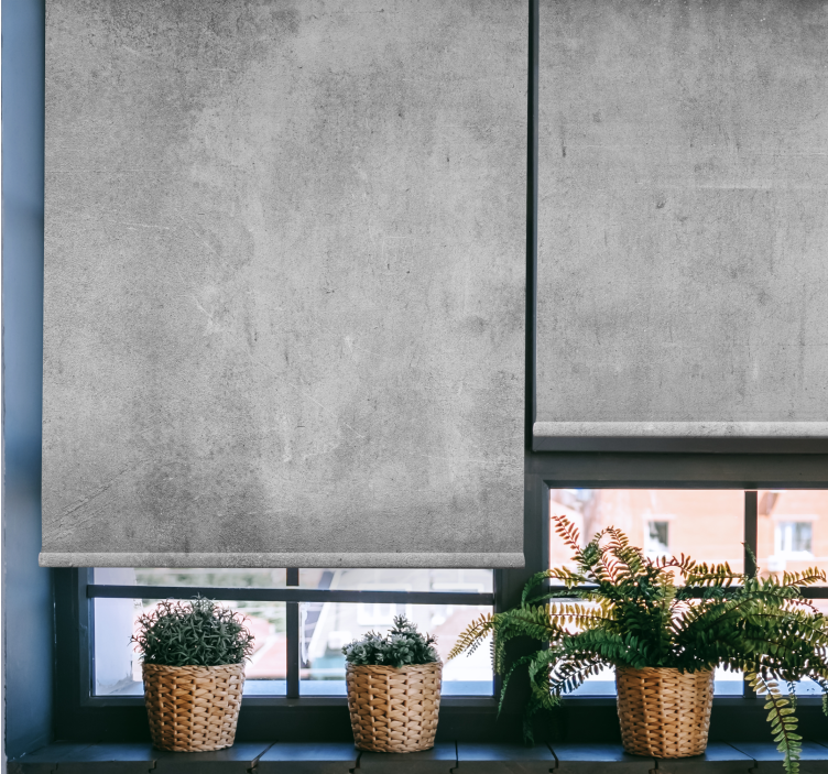 Cemento "industrinio stiliaus" svetainės žaliuzės - „Tenstickers“