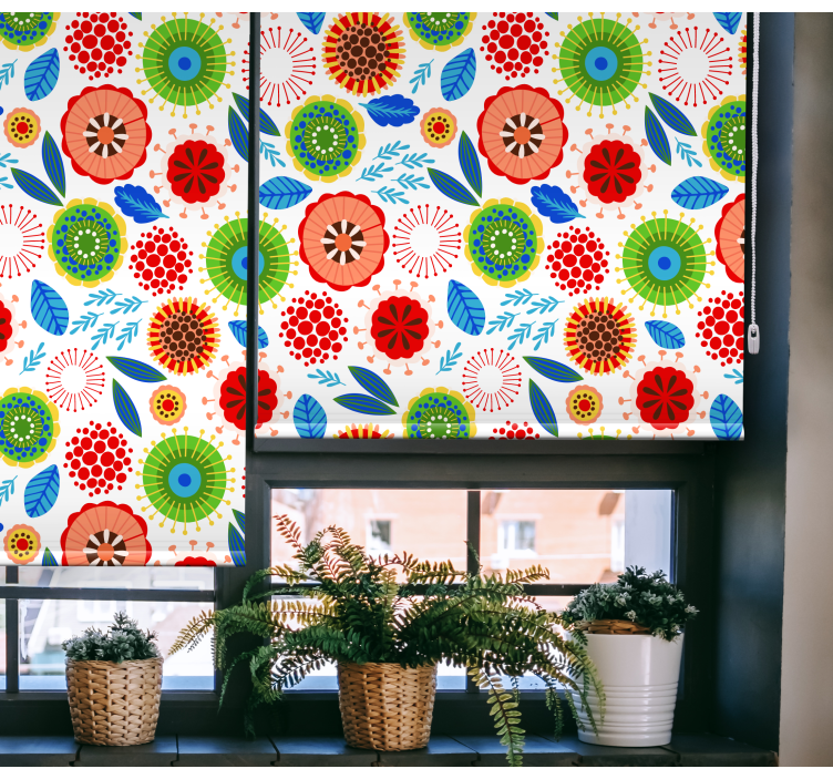 Daugiaspalvis lenkų gėlių roletai - „Tenstickers“