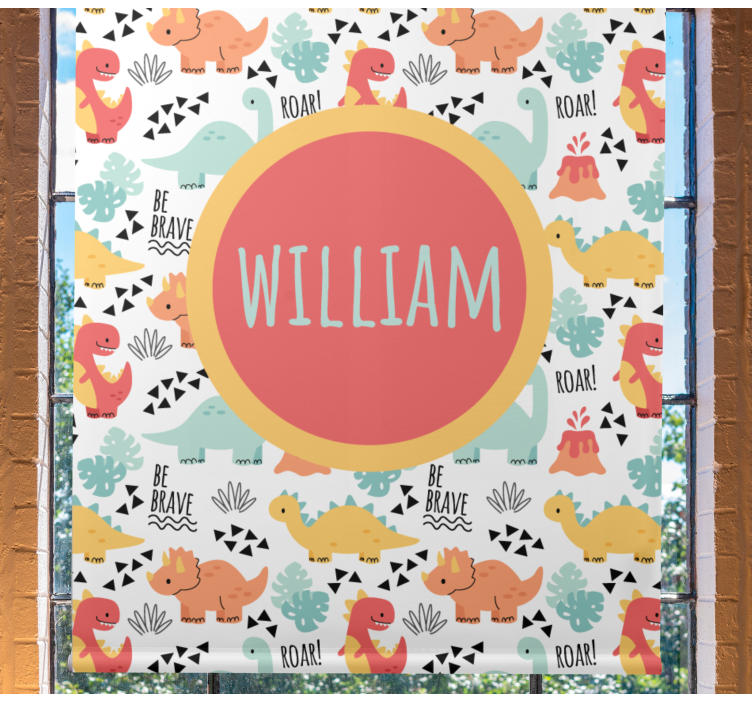 Maži dinozaurai su apskritimo pavadinimu Roletai dinozauras - „Tenstickers“