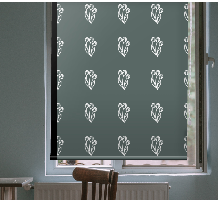 Elegantiškas tulpių motyvas Roletai gėlės ir augalai - „Tenstickers“