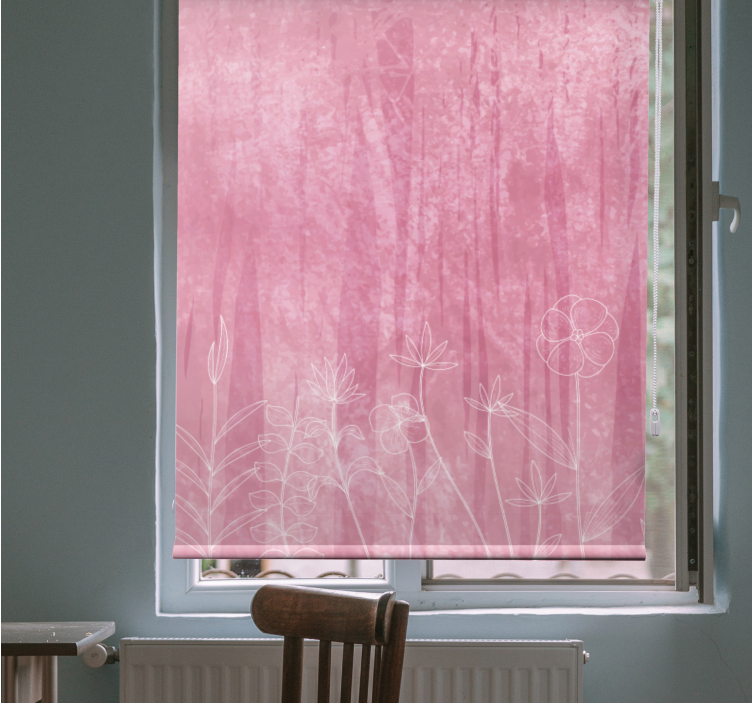 Gėlių silueto dizainas Roletai gėlės ir augalai - „Tenstickers“