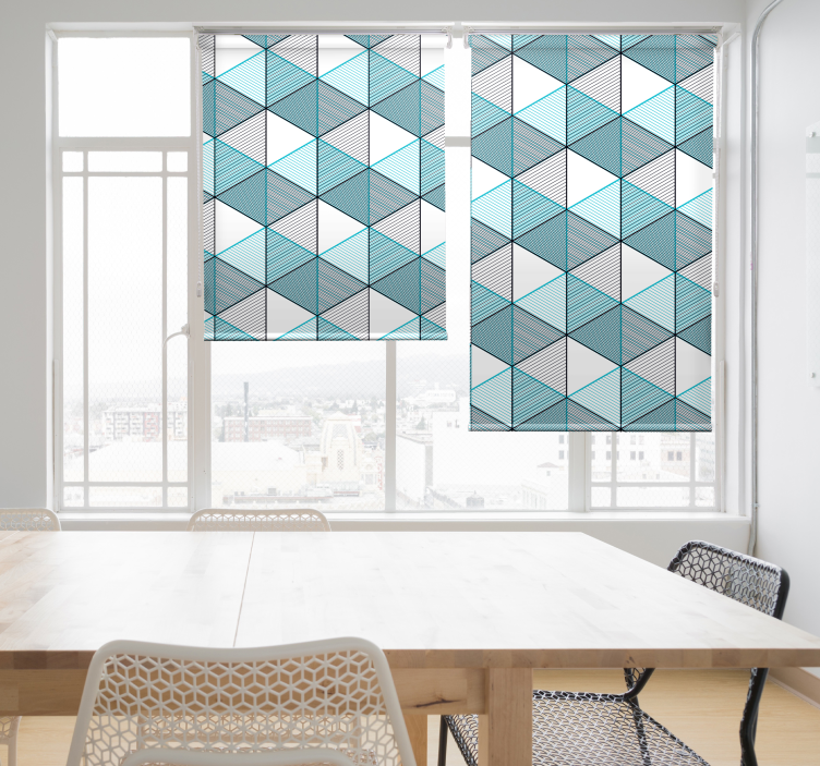 Geo kubo iliuzijos tekstūros ir raštai roletai - „Tenstickers“