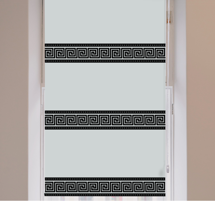 Geometriniai juodi raštai Roletai elegantiškas - „Tenstickers“