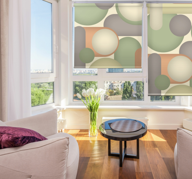 Geometrinio apskritimo išdėstymas Roletai modernus - „Tenstickers“