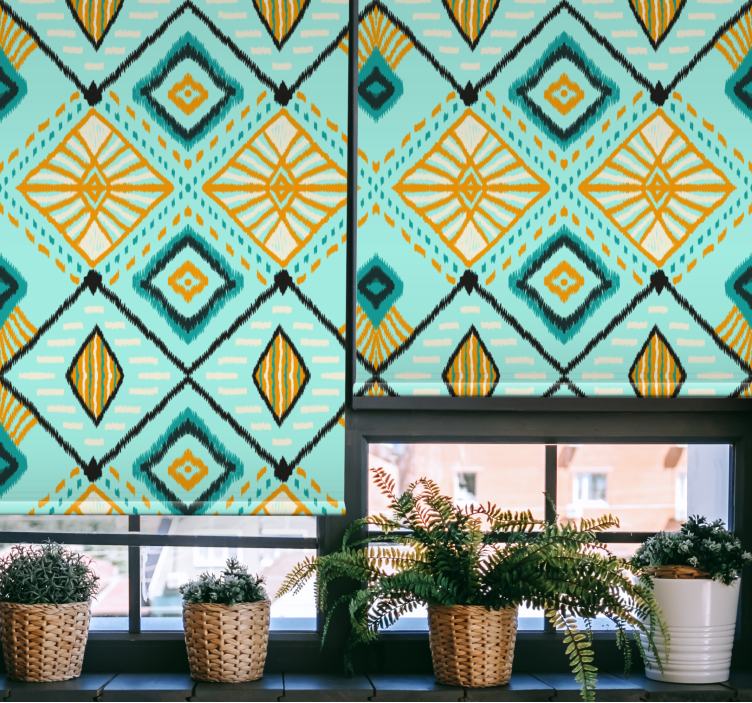 Geometrinis deimanto motyvas Roletai svetainė - „Tenstickers“