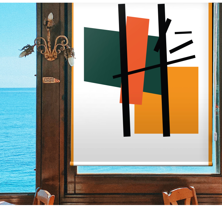 Geometrinių blokelių kompozicija Roletai modernus - „Tenstickers“