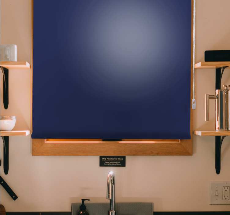 Gilus tamsiai mėlynas atspalvis užtemdymo roletai - „Tenstickers“