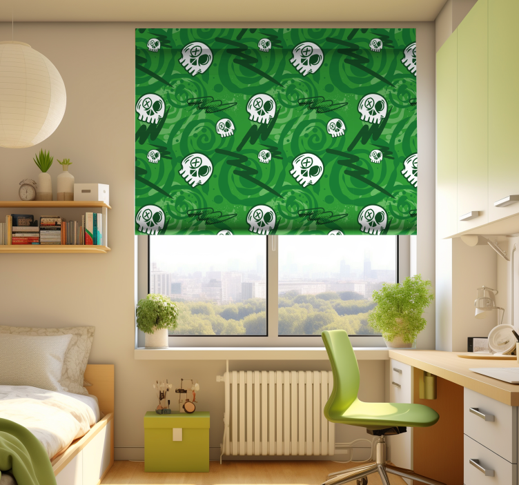 Grafiti kaukolės Roletai paaugliškas - „Tenstickers“