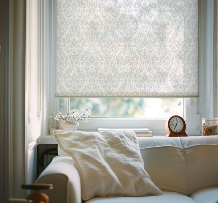 Grunge damaskas Roletai baltas - „Tenstickers“