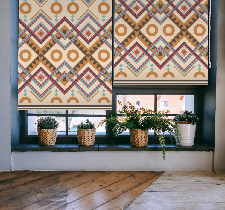 įvairiaspalvės deimantų rašto langų žaliuzės - „Tenstickers“