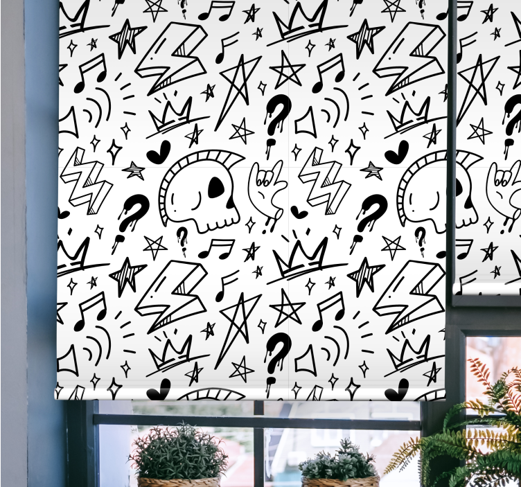 šaunus ženklų modelis paauglių roletai - „Tenstickers“