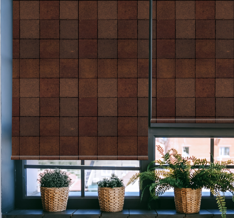 Medinių plytų rašto kaimiškos žaliuzės - „Tenstickers“