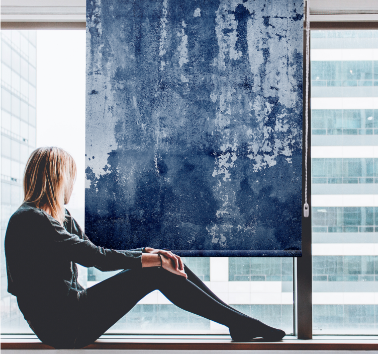 Nuliūdęs mėlynas paviršius Roletai tekstūra ir raštas - „Tenstickers“