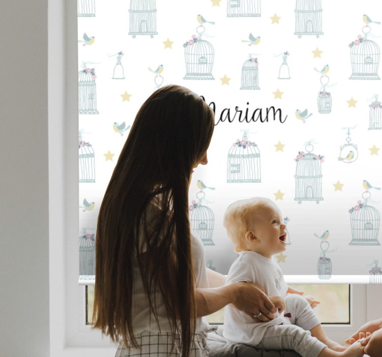 Paukščių narveliai su pavadinimu Roletai vaiku kambariui - „Tenstickers“