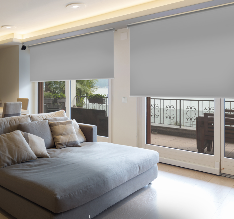 Pilka užtemdoma miegamojo roleta - „Tenstickers“