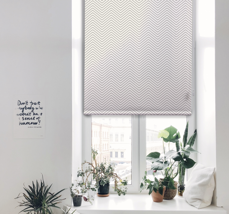 Pilkų linijų kaimiškas roletas - „Tenstickers“