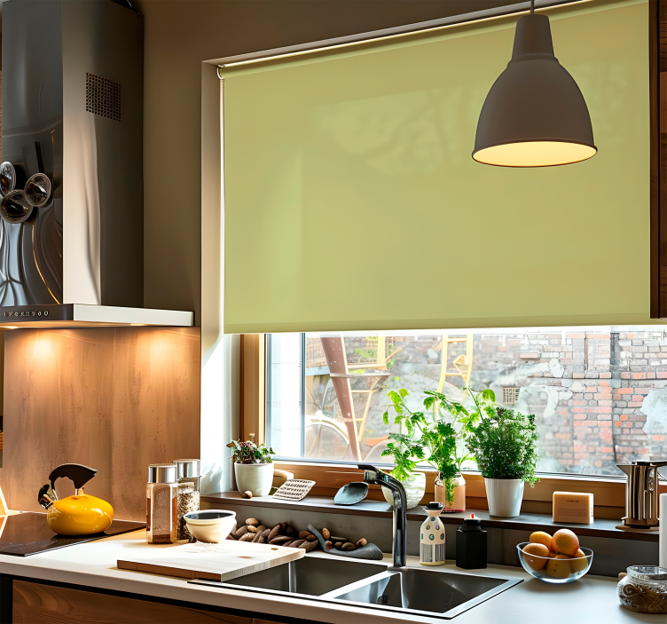 Plokšti alyvuogių atspalviai Roletai žalias - „Tenstickers“