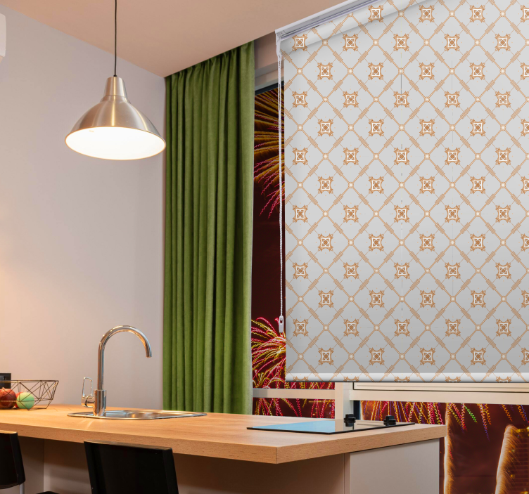 Plytelių stiliaus rombo tekstūros ir rašto roletai - „Tenstickers“