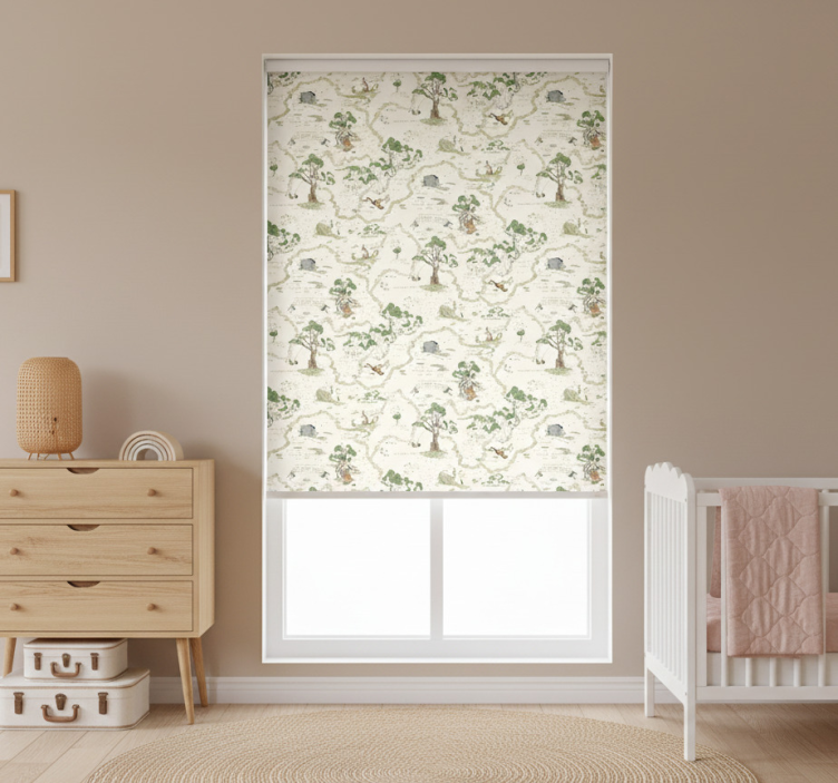 Roletai šiaurietiškas meninis abstraktus miškas - „Tenstickers“