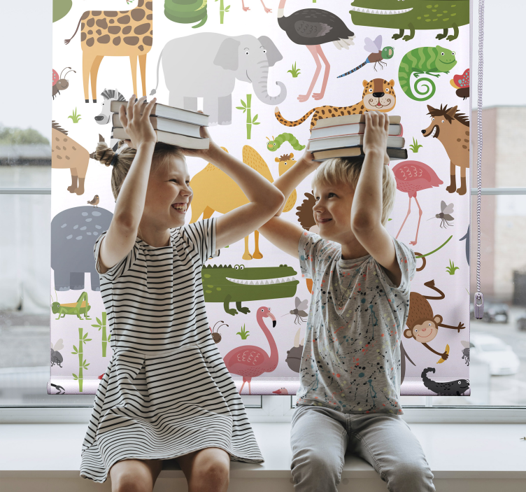 Safario gyvūnų draugai Roletai gyvūnai - „Tenstickers“