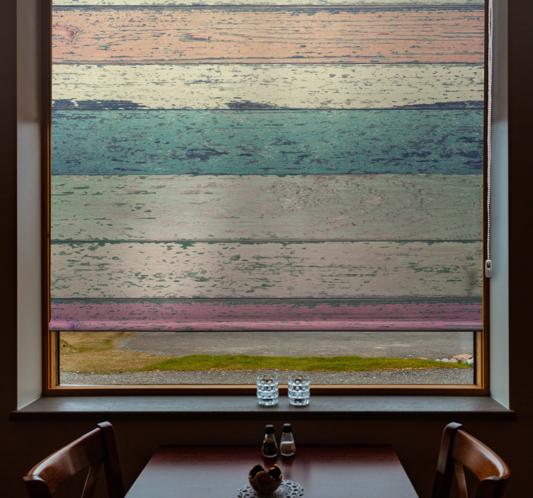 Sena šviesios medinės tekstūros roletai - „Tenstickers“