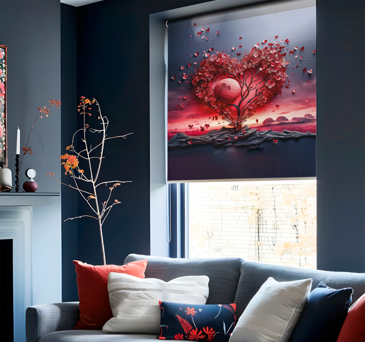 širdies medis Roletai romantiškas - „Tenstickers“