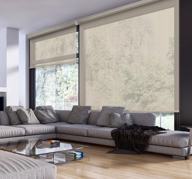 Smėlio spalvos svetainės žaliuzės - „Tenstickers“