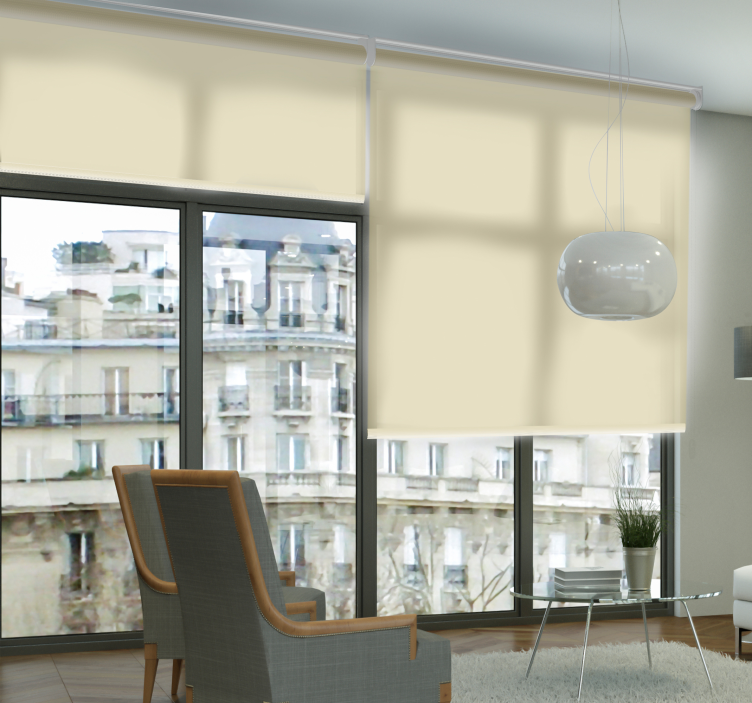 Smėlio spalvos permatomos miegamojo žaliuzės - „Tenstickers“