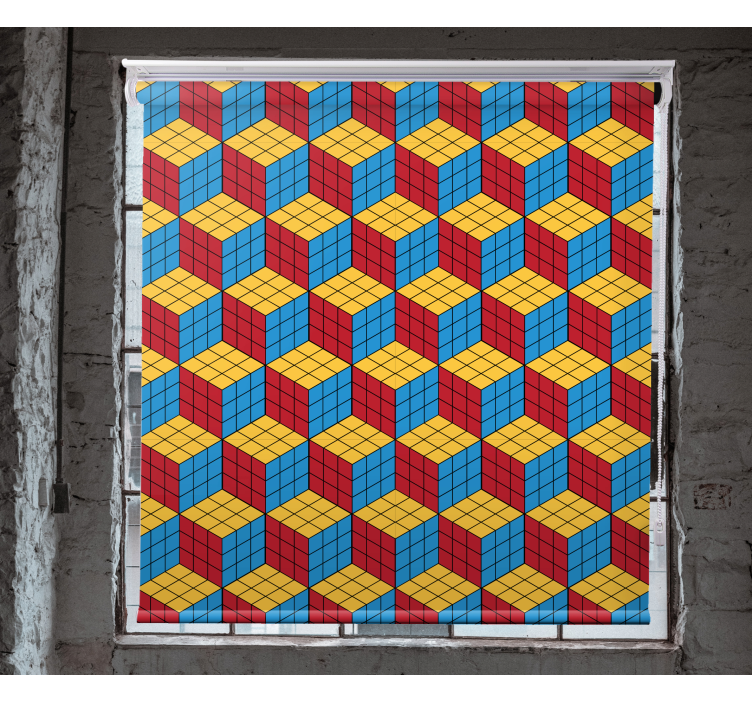 Spalvingas kubo raštas Roletai moksiukas - „Tenstickers“