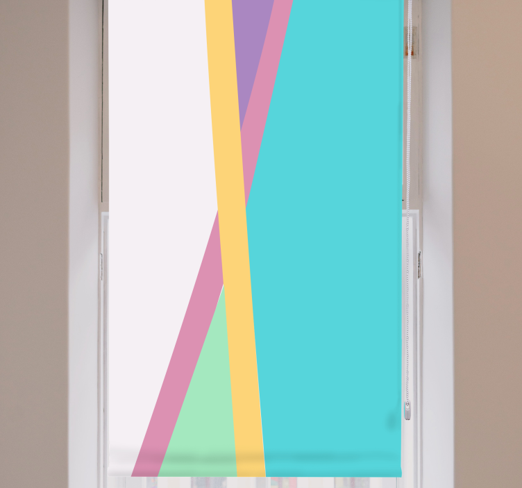 Spalvingi geometriniai raštai Roletai modernus - „Tenstickers“