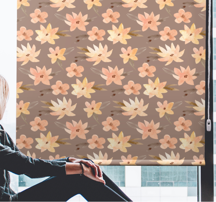 švelnus gėlių raštas Roletai gėlės ir augalai - „Tenstickers“
