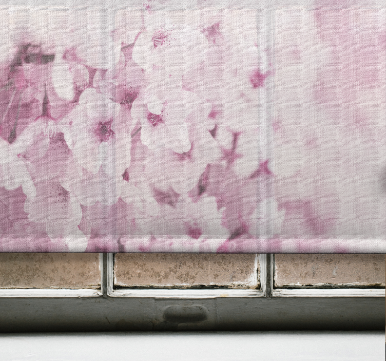 švelnūs rožiniai žiedai Roletai gėlės ir augalai - „Tenstickers“