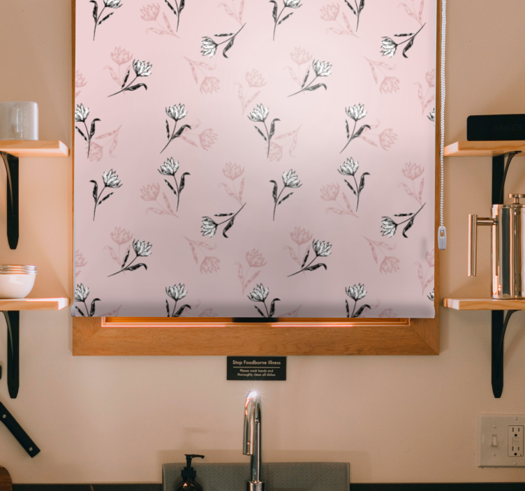 švelnus žiedų motyvas Roletai gėlės ir augalai - „Tenstickers“