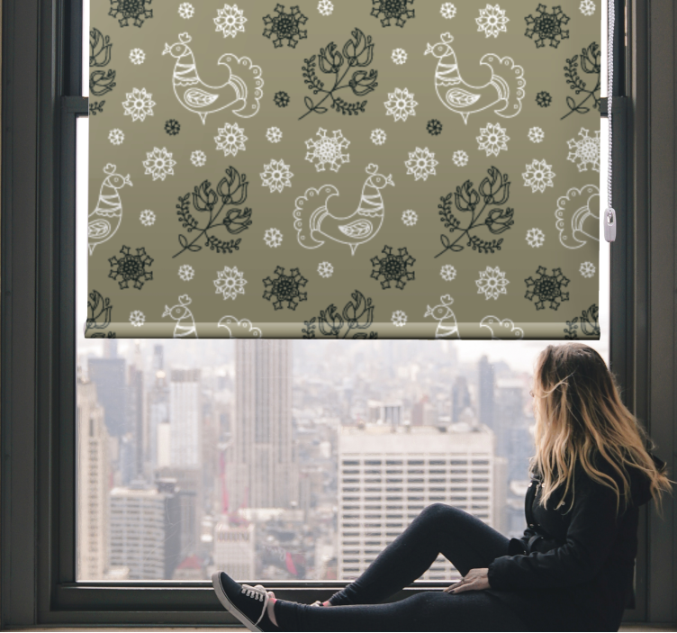 žavingi paukščių raštai Roletai gyvūnai - „Tenstickers“