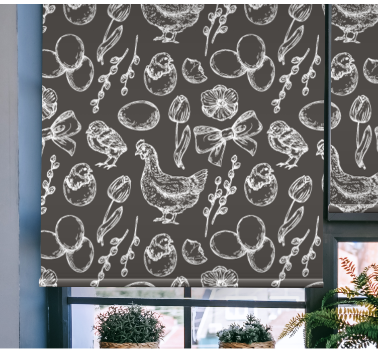 žavingi vištienos raštai Roletai gyvūnai - „Tenstickers“