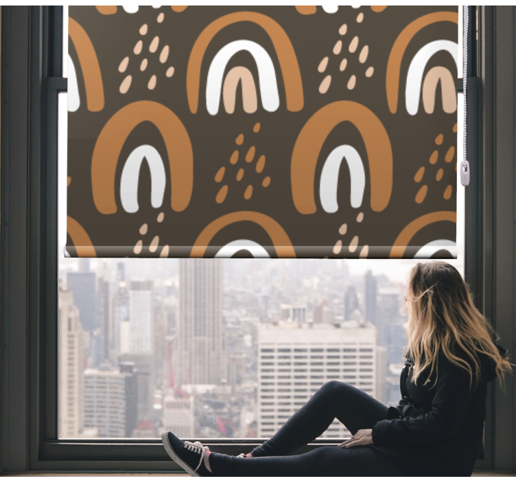 Piešė žemiškas vaivorykštes Roletai vaiku kambariui - „Tenstickers“