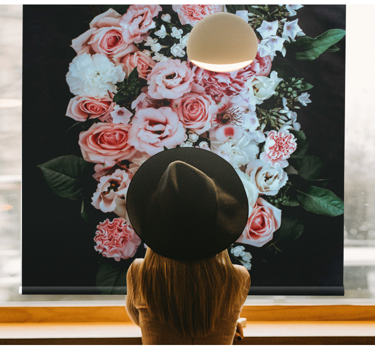 žydinčių gėlių kompozicija Roletai gėlių - „Tenstickers“