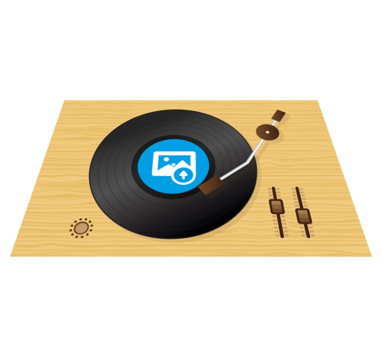 Originalūs stalo padėkliukai su vinilo įrašų meno motyvais - „Tenstickers“