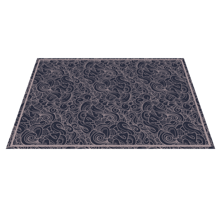 Tekstūruoti stalo padėkliukai su sukimo linijų raštais - „Tenstickers“