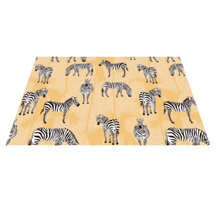 Originalūs stalo padėkliukai su zebra raštu - „Tenstickers“