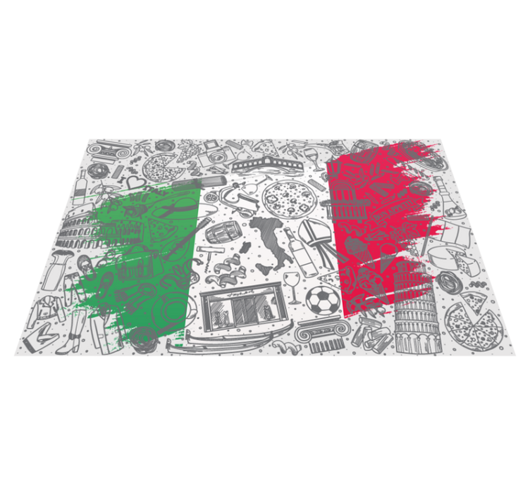 Originalūs stalo padėkliukai itališkos virtuvės tema - „Tenstickers“