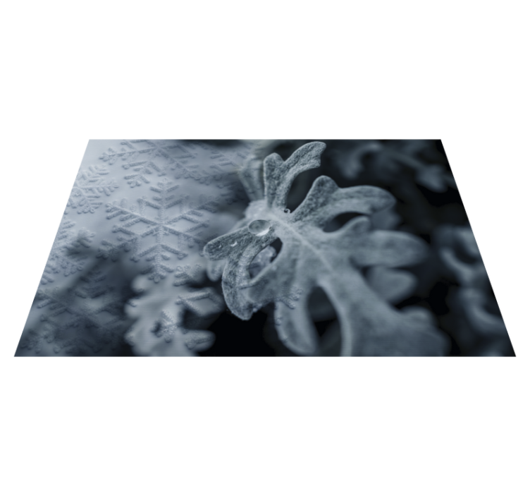 Tekstūruoti stalo padėkliukai su elegantiška snaige - „Tenstickers“