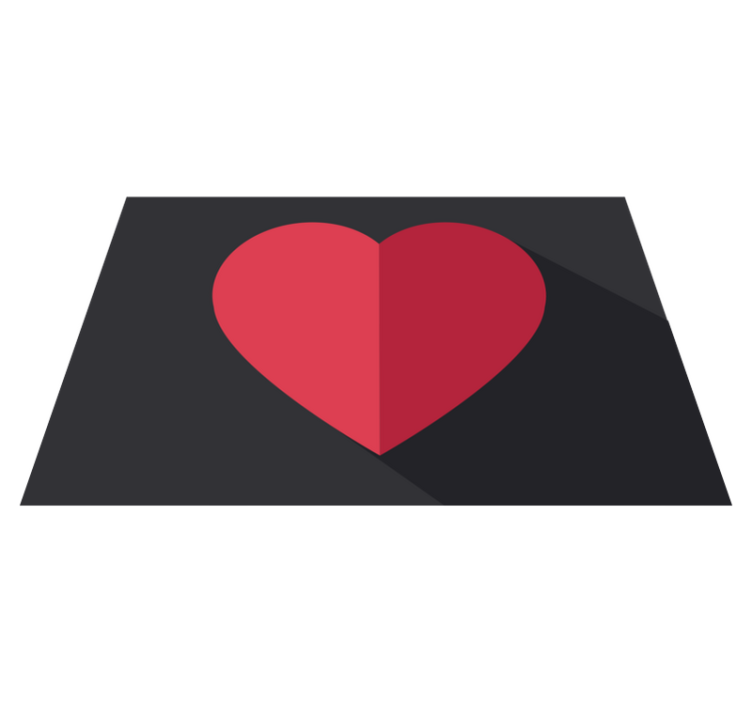 Originalūs stalo padėkliukai širdelės formos - „Tenstickers“